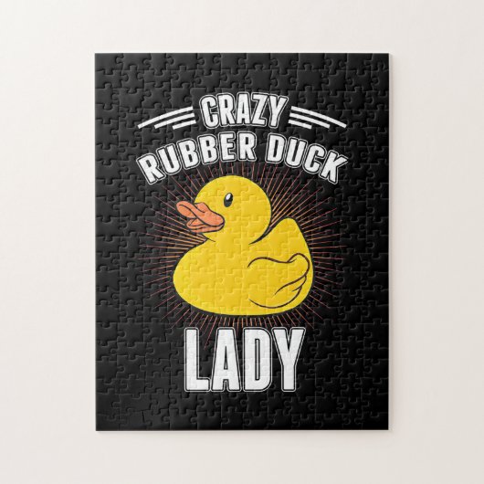 Crazy Rubber Duck Girl Legpuzzel (Verticaal)