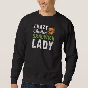 Crazy Sandwich Lady Bologna Vat Food Graphic Trui
