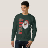 Crazy Santa Claus Laughing Trui (Voorkant volledig)
