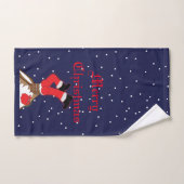 Crazy Santa Stuck in Chimney Towel Set Bad Handdoek (Handdoek)