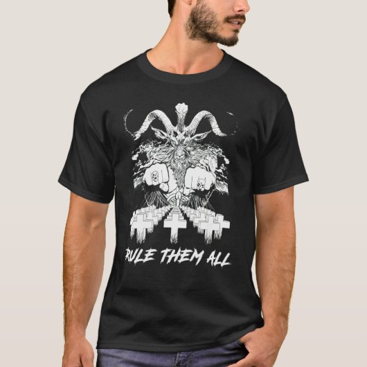 Crazy Satan Rule ze allemaal T-shirt (Voorkant)