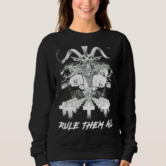 Crazy Satan Rule ze allemaal Trui (Voorkant)