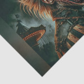 Crazy Scary Halloween Clown Decoupage Papier (Detail)