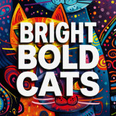 Crazy Schattige Cats: Bright Doodle Cartoon Banner Poster