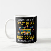 Crazy School Bus Driver School Bus Drift Koffiemok (Links)