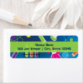 Crazy Science Verjaardagsfeest Uitnodigingslabels Etiket (Insitu)