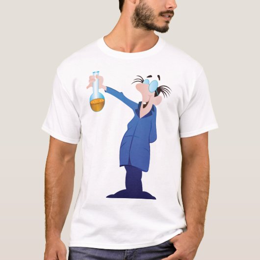 Crazy Scientist Mannen T-shirt (Voorkant)