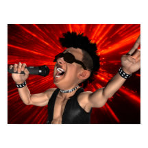 Crazy Screams en Laser Beams Poster