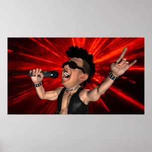Crazy Screams en Laser Beams Poster