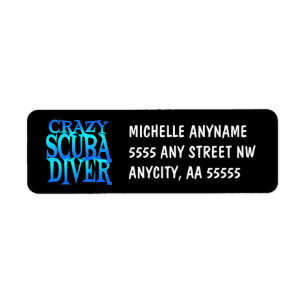 Crazy Scuba Diver Etiket