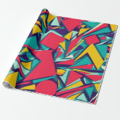 Crazy Shapes Wrapping Paper Cadeaupapier (Uitgerold)