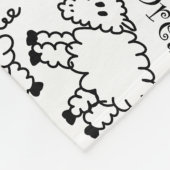 Crazy Sheep Dream Doodle Pattern Fleece Deken (Hoek)