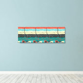 Crazy Sheet Music van Shirley Taylor Canvas Afdruk (Insitu (Houten vloer))