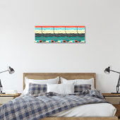 Crazy Sheet Music van Shirley Taylor Canvas Afdruk (Insitu (Slaapkamer))