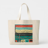 Crazy Sheet Music van Shirley Taylor Grote Tote Bag (Achterkant)