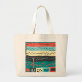 Crazy Sheet Music van Shirley Taylor Grote Tote Bag (Voorkant)