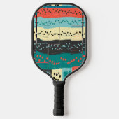 Crazy Sheet Music van Shirley Taylor Pickleball Paddle (Achterkant)