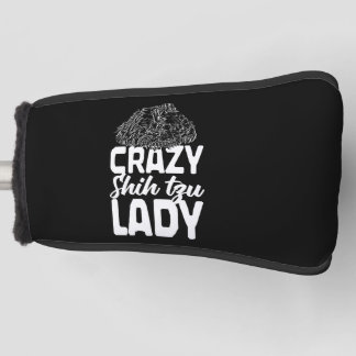 Crazy Shih Tzu Lady Puppy Pet Dog Lovers Dog Owner Golfheadcover