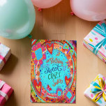 Crazy Sister Birthday Funny Floral  Kaart<br><div class="desc">Vier je zus in stijl met deze trendy en unieke Floral Inspirivity Birthday Kaart! Met kleurrijke feestelijke tinten en prachtige bloemillustraties, zal deze kaart een vleugje elegantie toevoegen aan haar speciale dag. Met zijn levendige kleuren en prachtige design is het de perfecte manier om haar te shows hoeveel ze voor...</div>
