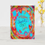 Crazy Sister Birthday Funny Floral  Kaart<br><div class="desc">Vier je zus met deze Fun Trendy Floral kaart! De  kleuren en mooie bloemkunstwerken zullen haar verjaardag extra speciaal maken. Zazzle biedt volumekorting voor mensen die een Inspirivity-kaart willen kopen voor hun winkels/boetieks. Om meer van mijn dagelijkse inspirerend kunstwerk te zien,  bekijk je Inspirivity op Facebook of Instagram.</div>