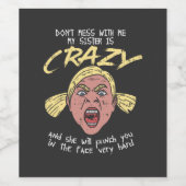 Crazy Sister Wijn Etiket (Enkel label)