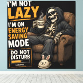 Crazy Skeleton Vibes Canvas Afdruk (Insitu (Houten vloer))