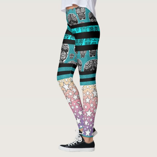Crazy Skull en Star Leggings (Links)
