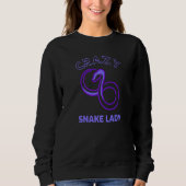 Crazy Slangenvrouw Slang Reptiel Python Grafisch 2 Trui (Voorkant)