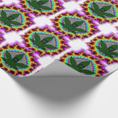 Crazy Smoke Weed Fun Rasta Cadeaupapier (Hoek)