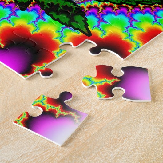 Crazy Smoke Weed Fun Rasta Legpuzzel (Zijkant)