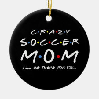 Crazy Soccer Mam Keramisch Ornament