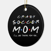 Crazy Soccer Mam Keramisch Ornament (Links)