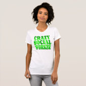 Crazy Social Worker in het groen T-shirt (Voorkant volledig)
