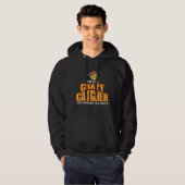 Crazy Softball Catcher Baseball Sport Hoodie (Voorkant volledig)