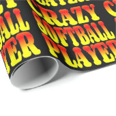 Crazy Softball Player in heldere kleuren Cadeaupapier (Rol Hoek)