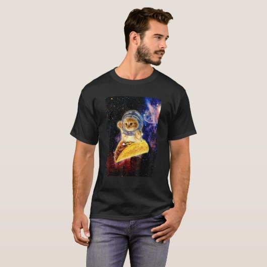 Crazy Space Taco Cat T-shirt (Voorkant volledig)