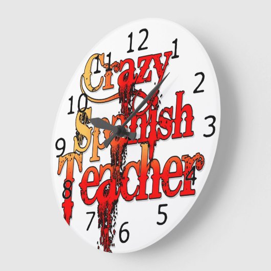 Crazy Spain Teacher Grote Klok (Hoek)