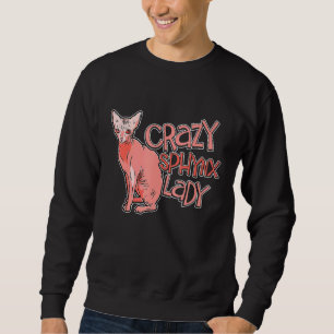 Crazy Sphynx Lady Kat Apparel for Animal Kitten Wo Trui