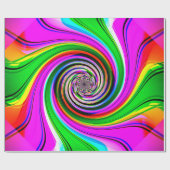 Crazy Spiral Wrapping Paper Cadeaupapier (Vlak)
