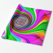 Crazy Spiral Wrapping Paper Cadeaupapier (Uitgerold)
