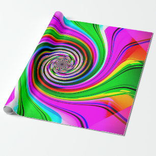 Crazy Spiral Wrapping Paper Cadeaupapier