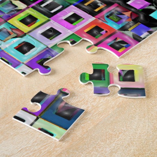 Crazy Squares iPad 3 Skin Legpuzzel (Zijkant)