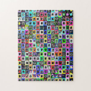 Crazy Squares iPad 3 Skin Legpuzzel