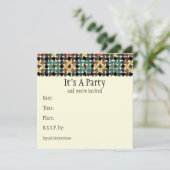 Crazy Squares Uitnodiging (Staand voorkant)