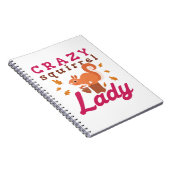 Crazy Squirrel Lady Notitieboek (Rechterzijde)