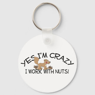 Crazy Squirrel Sleutelhanger