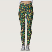 Crazy St Patrick's Day-patroon Leggings (Voorkant)