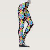 Crazy Star Trip Dazzle Shine Focus Rainbow Galaxy Leggings (Rechts)