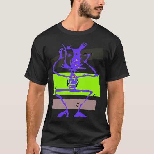 Crazy Stick Figuur Monster T-shirt (Voorkant)