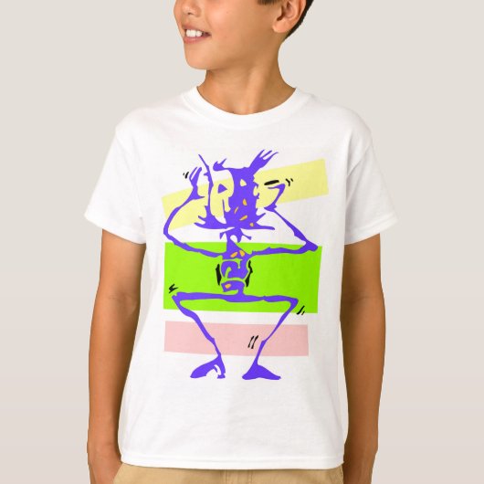 Crazy Stick Figuur T-shirt (Voorkant)